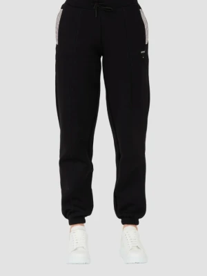 GUESS Czarne damskie spodnie dresowe Kiara Pant, Rozmiar S