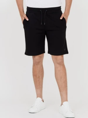 GUESS Czarne dresowe szorty męskie, Rozmiar XL