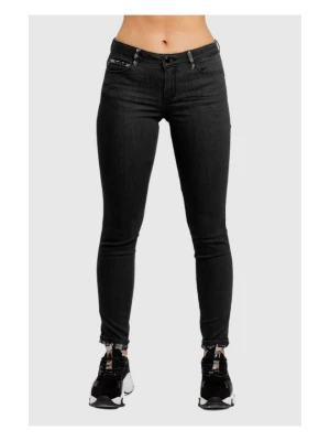 GUESS Czarne jeansy damskie Cosy phyton, Rozmiar 28/30