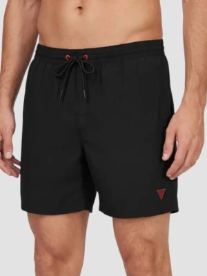GUESS Czarne męskie kąpielówki New Basic, Rozmiar L