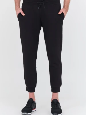 GUESS Czarne męskie spodnie dresowe Aldwin, Rozmiar XL