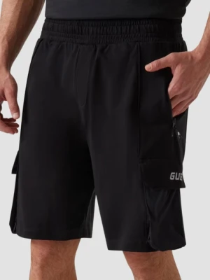 GUESS Czarne shorty męskie Rubus Cargo, Rozmiar XL