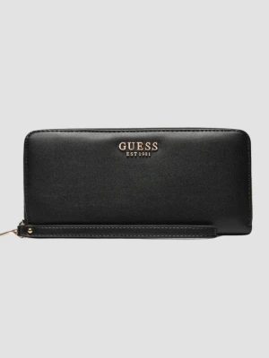 GUESS Czarny damski portfel Laurel Slg
