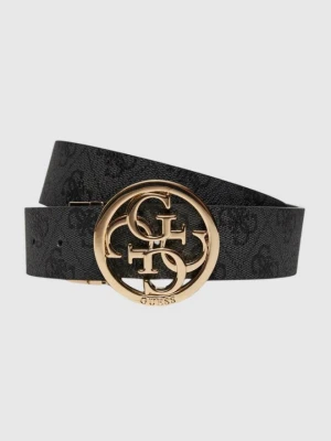 GUESS Czarny dwustronny pasek damski Noelle, Rozmiar XS