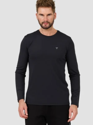 GUESS Czarny męski longsleeve New Tech Str T, Rozmiar XL