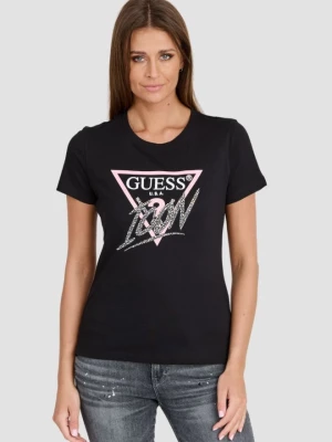 GUESS Czarny T-shirt Icon Tee