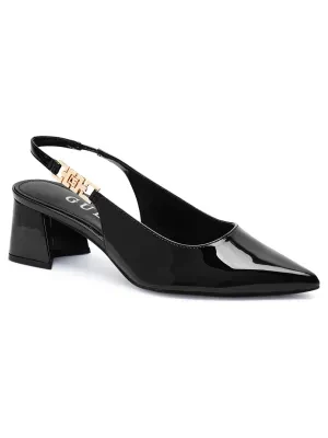 Guess Czółenka na słupku ZABELA | z dodatkiem skóry