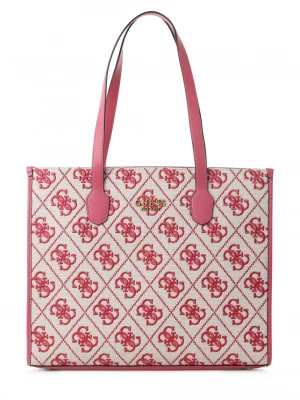 GUESS Damska torba shopper Kobiety Sztuczne włókno wyrazisty róż wzorzysty,
