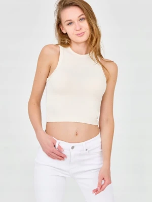 GUESS Damski beżowy top, Rozmiar M