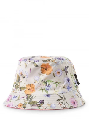 GUESS Damski bucket hat z dwustronnym wzorem Kobiety beżowy|wyrazisty róż wzorzysty,