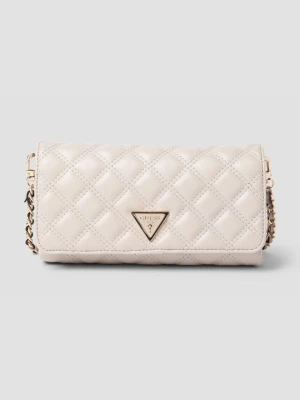 GUESS Damski portfel na łańcuszku w kolorze białym Giully