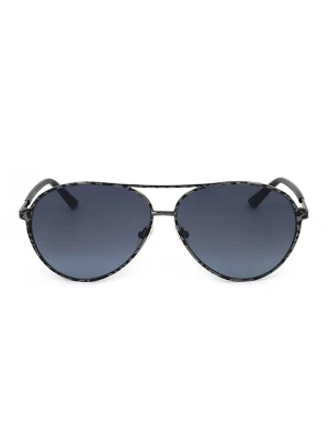 Guess Damskie okulary przeciwsłoneczne w kolorze antracytowo-granatowym rozmiar: 60