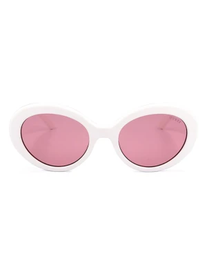 Guess Damskie okulary przeciwsłoneczne w kolorze białym rozmiar: 55