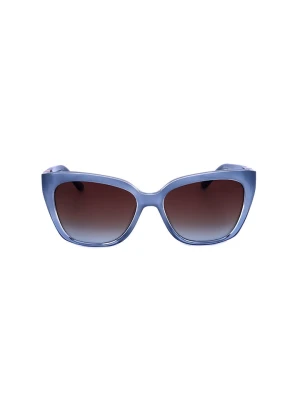 Guess Damskie okulary przeciwsłoneczne w kolorze błękitnym rozmiar: 55