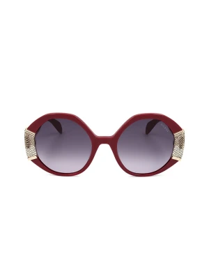 Guess Damskie okulary przeciwsłoneczne w kolorze bordowym rozmiar: 54