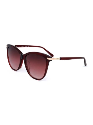 Guess Damskie okulary przeciwsłoneczne w kolorze bordowym rozmiar: 58