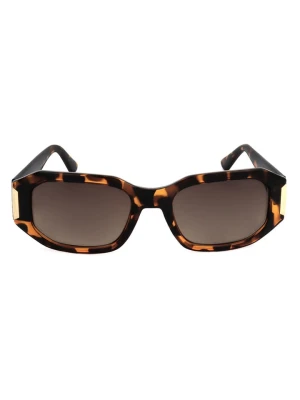Guess Damskie okulary przeciwsłoneczne w kolorze brązowym rozmiar: 52