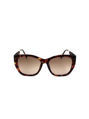Guess Damskie okulary przeciwsłoneczne w kolorze brązowym rozmiar: 54