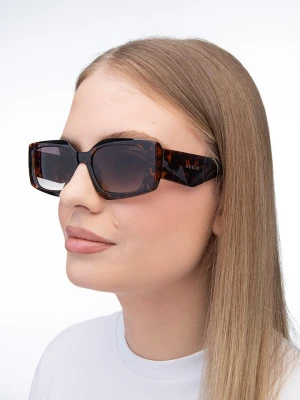 Guess Damskie okulary przeciwsłoneczne w kolorze brązowym rozmiar: 55