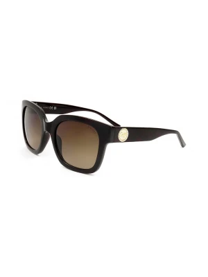 Guess Damskie okulary przeciwsłoneczne w kolorze brązowym rozmiar: 55