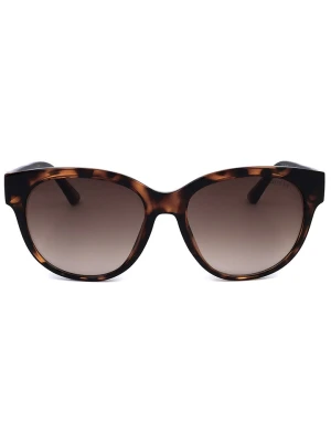 Guess Damskie okulary przeciwsłoneczne w kolorze brązowym rozmiar: 56