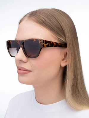 Guess Damskie okulary przeciwsłoneczne w kolorze brązowym rozmiar: 57