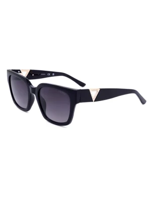 Guess Damskie okulary przeciwsłoneczne w kolorze czarno-fioletowym rozmiar: 53