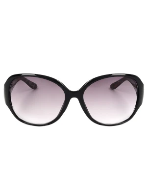 Guess Damskie okulary przeciwsłoneczne w kolorze czarno-fioletowym rozmiar: 60