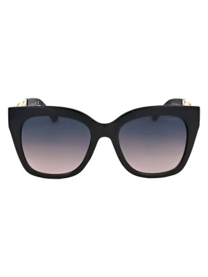 Guess Damskie okulary przeciwsłoneczne w kolorze czarno-granatowym rozmiar: 53