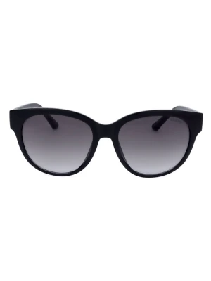 Guess Damskie okulary przeciwsłoneczne w kolorze czarno-granatowym rozmiar: 56