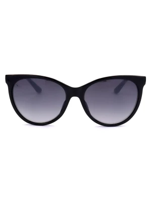 Guess Damskie okulary przeciwsłoneczne w kolorze czarno-granatowym rozmiar: 58