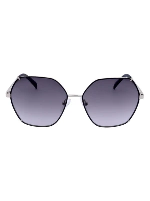 Guess Damskie okulary przeciwsłoneczne w kolorze czarno-granatowym rozmiar: 58