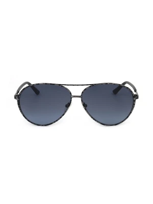 Guess Damskie okulary przeciwsłoneczne w kolorze czarno-granatowym rozmiar: 60