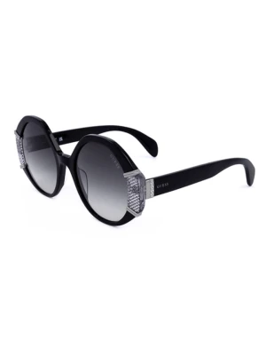 Guess Damskie okulary przeciwsłoneczne w kolorze czarno-szarym rozmiar: 54
