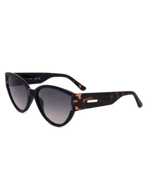 Guess Damskie okulary przeciwsłoneczne w kolorze czarno-szarym rozmiar: 56