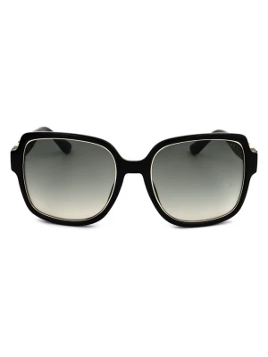 Guess Damskie okulary przeciwsłoneczne w kolorze czarno-szarym rozmiar: 56
