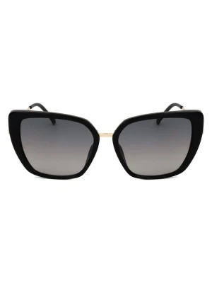 Guess Damskie okulary przeciwsłoneczne w kolorze czarno-szarym rozmiar: 56