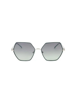 Guess Damskie okulary przeciwsłoneczne w kolorze czarno-szarym rozmiar: 58