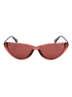 Guess Damskie okulary przeciwsłoneczne w kolorze czerwonym rozmiar: 56