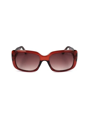 Guess Damskie okulary przeciwsłoneczne w kolorze czerwonym rozmiar: 56