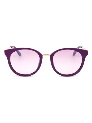 Guess Damskie okulary przeciwsłoneczne w kolorze fioletowym rozmiar: 52