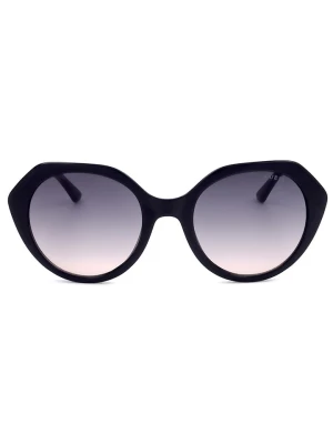 Guess Damskie okulary przeciwsłoneczne w kolorze granatowo-czarnym rozmiar: 55