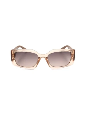 Guess Damskie okulary przeciwsłoneczne w kolorze jasnobrązowym rozmiar: 55