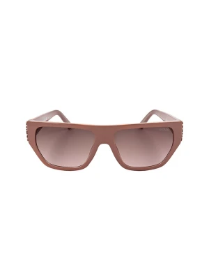 Guess Damskie okulary przeciwsłoneczne w kolorze jasnobrązowym rozmiar: 57