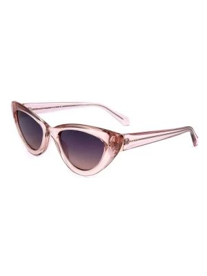 Guess Damskie okulary przeciwsłoneczne w kolorze jasnoróżowo-granatowym rozmiar: 54