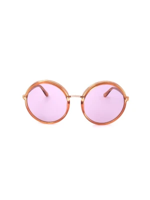 Guess Damskie okulary przeciwsłoneczne w kolorze jasnoróżowo-pomarańczowym rozmiar: 57