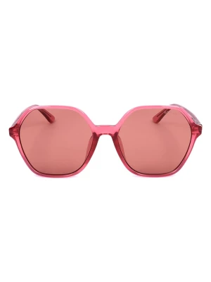 Guess Damskie okulary przeciwsłoneczne w kolorze różowo-czerwonym rozmiar: 58
