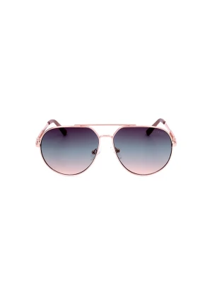 Guess Damskie okulary przeciwsłoneczne w kolorze różowozłotym rozmiar: 56