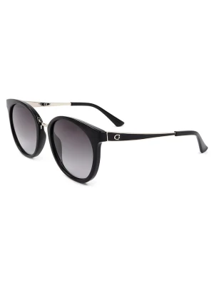Guess Damskie okulary przeciwsłoneczne w kolorze srebrno-czarno-granatowym rozmiar: 52