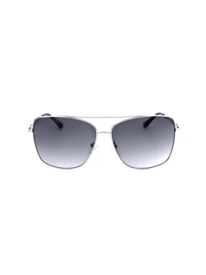 Guess Damskie okulary przeciwsłoneczne w kolorze srebrno-czarnym rozmiar: 61